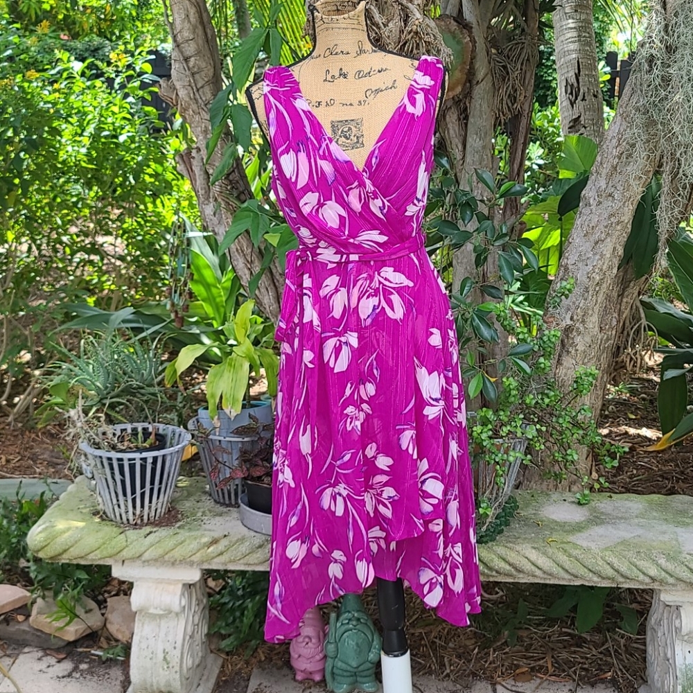 DKNY bright pink dress NWT
